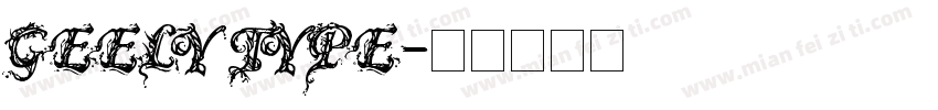 GEELY TYPE字体转换